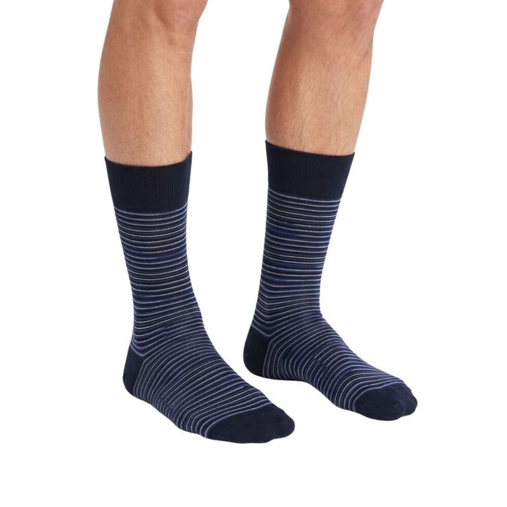 Missoni Dark Navy Mens Micro Chevron Stripe Crew Socks-M